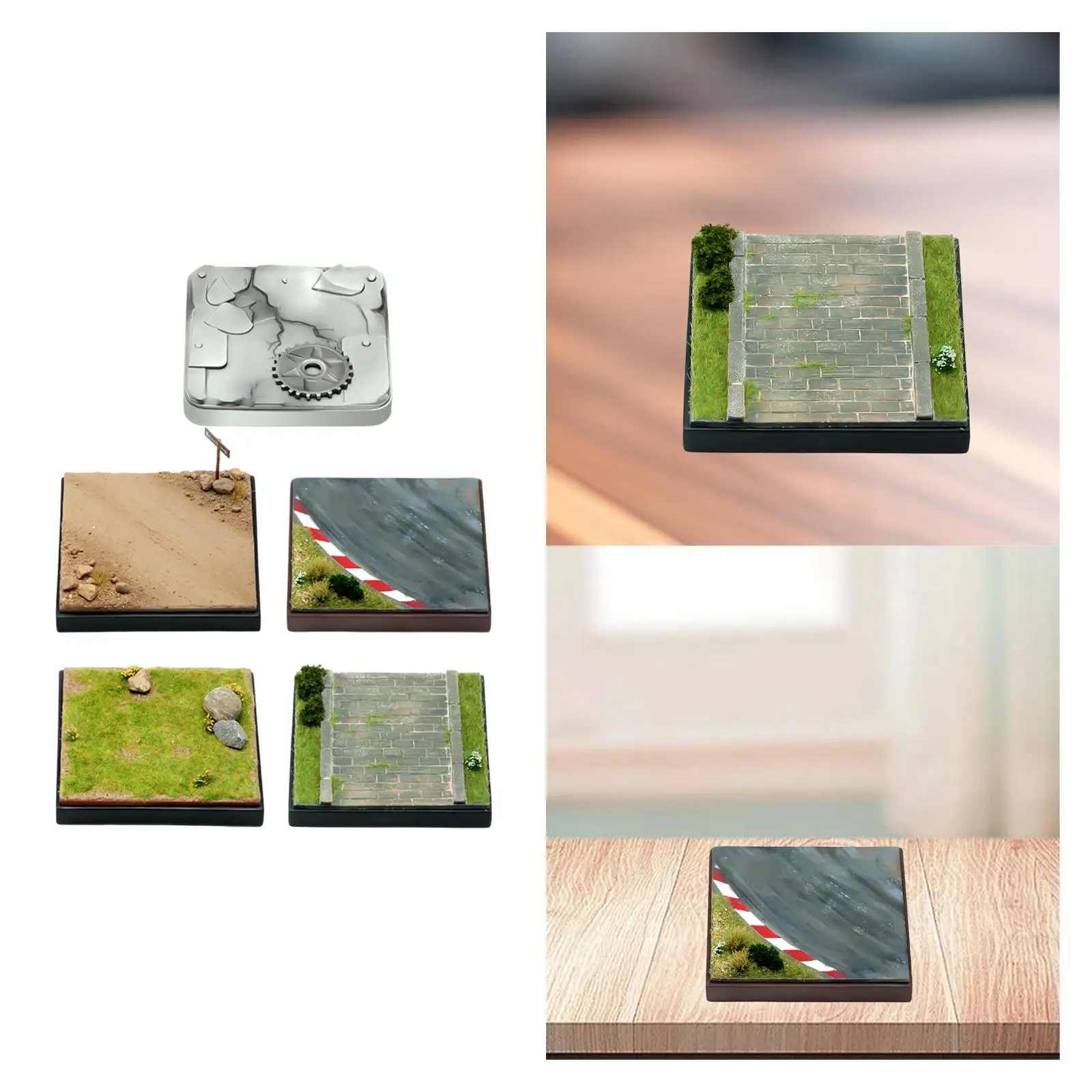 1/64 Scale Display Base Diorama Base Miniature Scene Base Diecast Solid sturdy