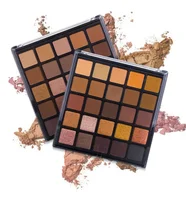 25 Colors Eyeshadow Nude Eye Shadow Compact Palettes Earth metallic & shimmer & matter make up smoky warm eye shadow kit PE25 1