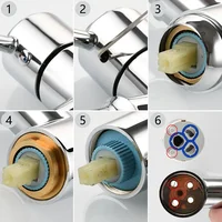 สเปนแบรนด์ที่มีชื่อเสียงเซดาลคาร์ทริดจ์ก๊อกน้ำวาล์วคุณภาพสูงก๊อกน้ำร้อนเย็นวาล์วก๊อกน้ำอุปกรณ์เสริม 6