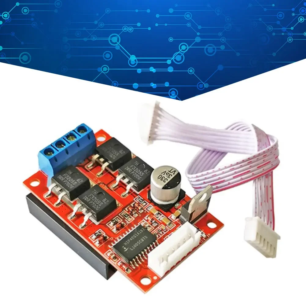 브러시드 PWM 모터 드라이버 모듈, H-브리지 고출력 DC 모터 드라이버 보드, DC 12V, 24V, 36V 리버싱 브레이크