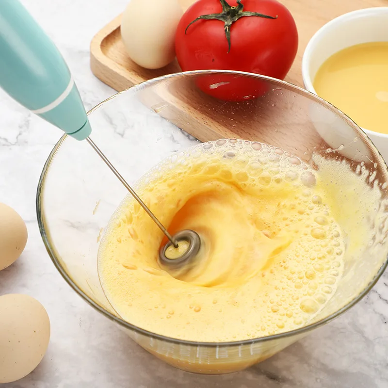 Wireless Milk Frothers handheld blender Electric Handheld Blende Portable USB Rechargeable Electrical Mini Maker Whisk Mixer Coffee Frothing Wand