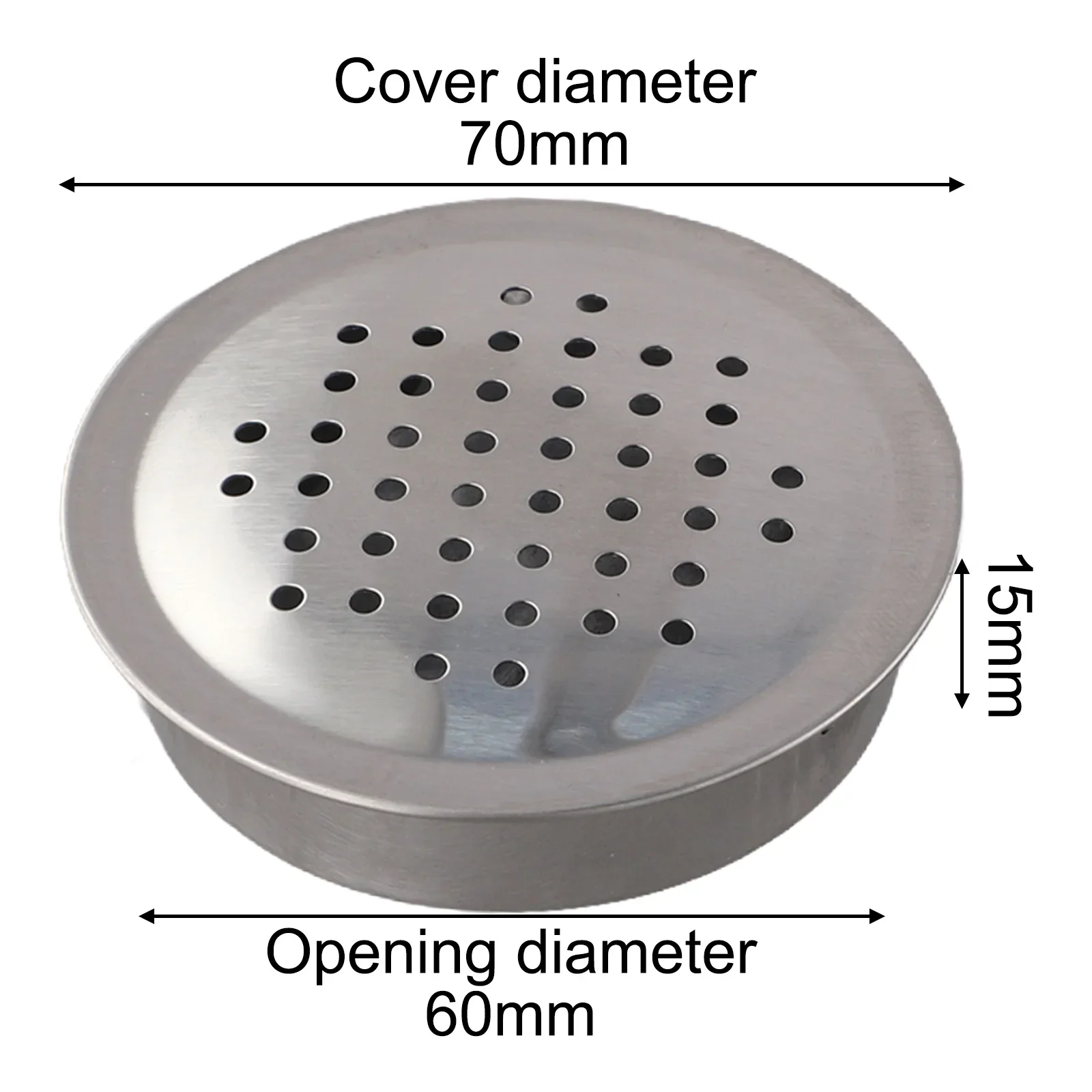 4pcs Stainless Steel Vent Covers For Cabinets Decorative Air Grilles Ventilation Wardrobe Cabinet Mesh Hole Air Vent Cover