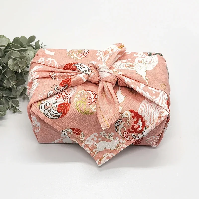 Japanese Style Handkerchief Furoshiki Bento Wrapping Cloth Printed Square Napkin Festival Gift Box Wrapping Towel 70X70/90X90Cm wrapping cloth