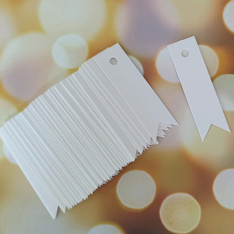 10/20/50/100Pcs White Blank Gift Tags Paper Luggage Label