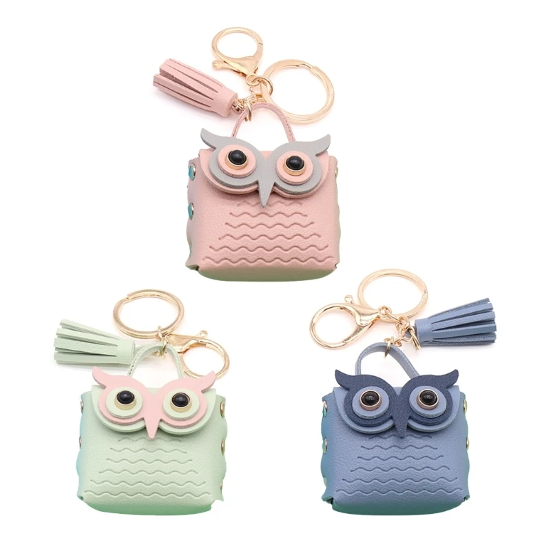 Owl Coin Purse Keychain Keychain Accessories for Car Key Handbag Purse