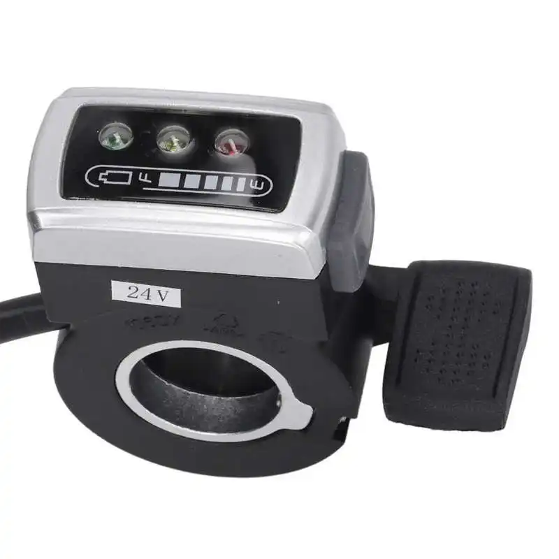 Electric Bike Thumb Throttle with Battery Status and Switch