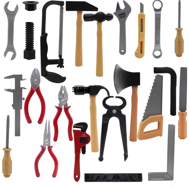 Plastic Construction Toys Kids Repair Toys Kids Construction Toys Kids Pretend Play Set 14pcs/lot Simulation Repair Drill Tools Set Children Pretend Play Boy Safe Plastic Maintenance Tool Screwdriver Children Toy DDJ