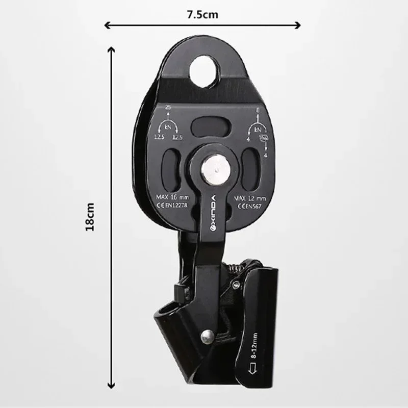 Heavy One-way Lifting Pulley Lifting Tool Ultra Light Device Elevator Towing Equipment 1 PCS