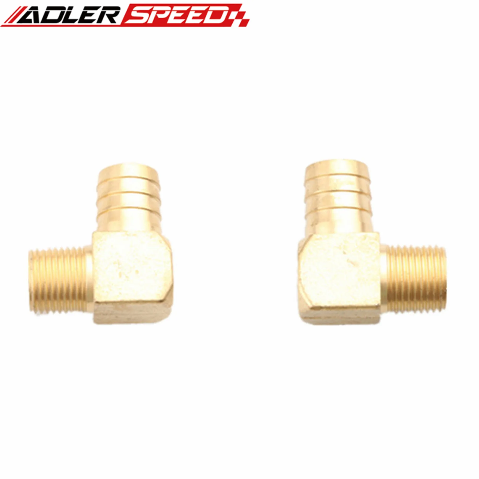 ADLERSPEED 직선 / 90도 엘보 3/4 1/2 NPT - 4mm 6mm 8mm 10mm 1 3/4 바브 황동 호스 바브 나사 파이프