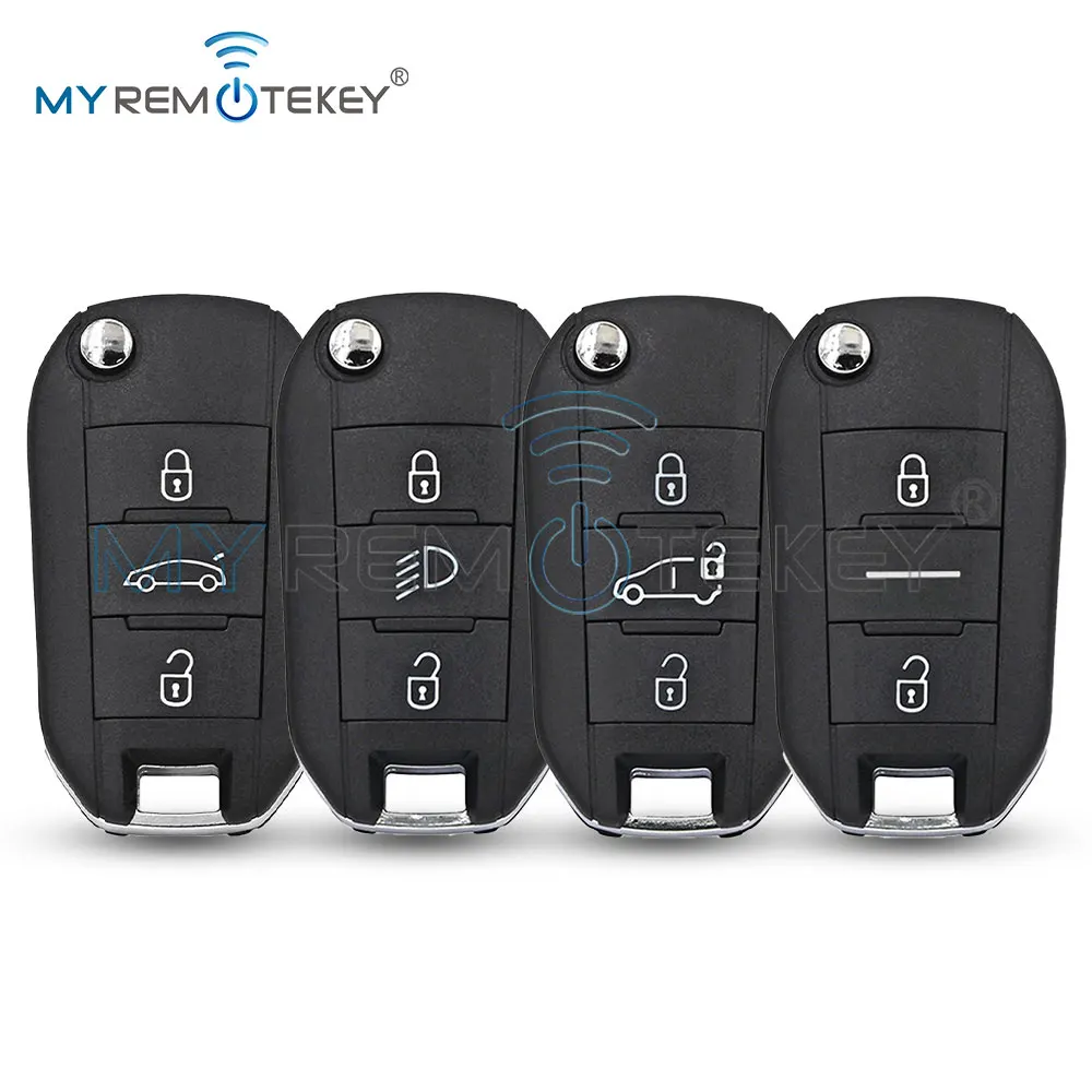 MYREMOTEKEY Flip-Fernbedienungsschlüsselgehäuse für Peugeot Expert Partner 508 308 3008 Citroen C3 C4 C4L Elysee Dispatch Berlingo HU83/VA2 – Detail 4