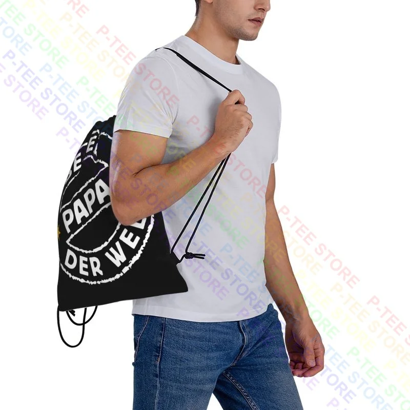 Фото Bester Papa Le World Anniversaire Fete Des Peres gift Drawstring Bags Gym Bag Gym Beach Bag №5