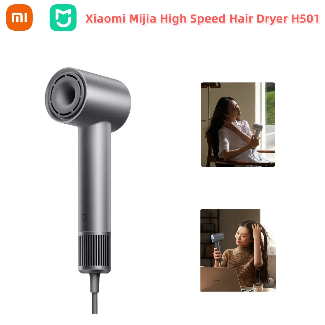 Hair Dryer H501 Negative Ion Hair Care 110000 Rpm 220V CN Version EU Adapter 62m/s wind speed XIAOMI