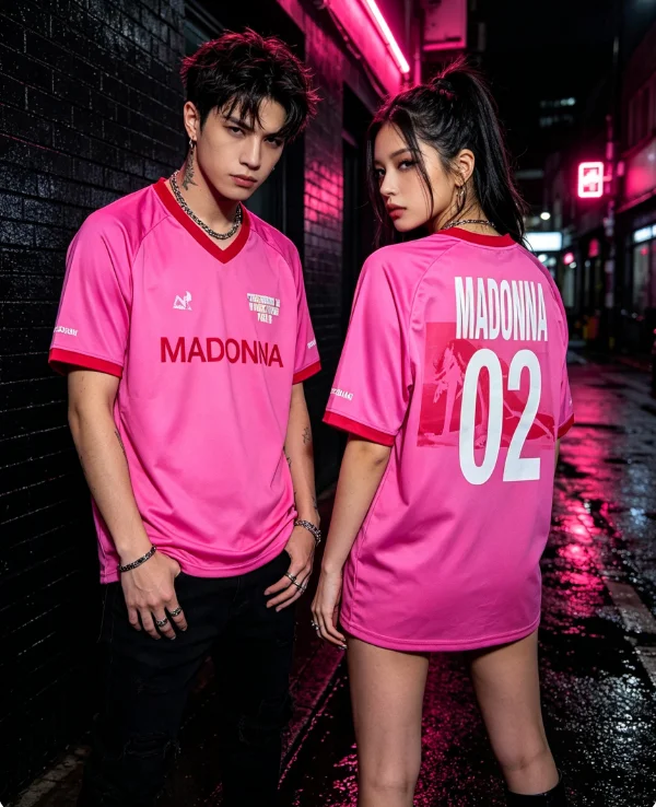 Sommer 2026 Madonna Onfessions II Jersey Fußball T-Shirt Herren Freizeit-Shirt Familien-Matching Kurzarm-Oberteil