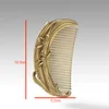 Copper Collection Copper Carving Health Care Pure Copper Comb Anti-static Lotus Comb Lettering Gift Home Bathroom 3