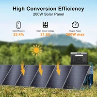 Panneau solaire pliable SOLARPLAY 400W, module solaire haute efficacité, chargeur solaire avec sortie solaire pour camping-car, hors réseau, bateau, maison, camping 4