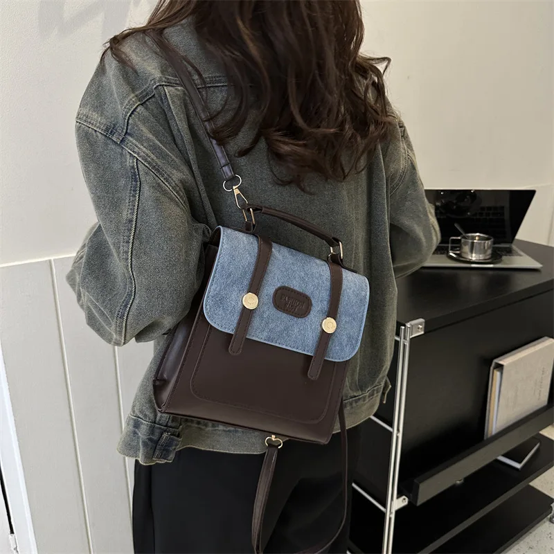 

Новая женская сумка 2023, Женский вместительный нишевый дизайнерский рюкзак, женская сумка, Корейская версия рюкзака для отдыха и путешествий
