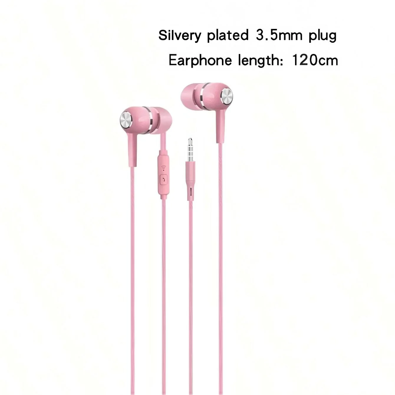 Premium Wired In-Ear Headphones with Microphone | HiFi Stereo Bass Earbuds | Sports In-line Control