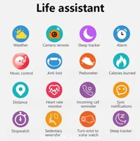 1.83'' Sports Smart Watch Fitness Clock Health Monitor Waterproof Smartwatch Wireless Call Watches for Men Women IOS Xiaomi 2024 2