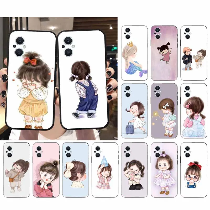 

Cute Cartoon Girl Phone Case For OPPO Reno8 Pro Plus Reno8 T Reno6 7 8 5 Lite Reno7 8 6 4 Pro Reno5 Z Reno9 Pro