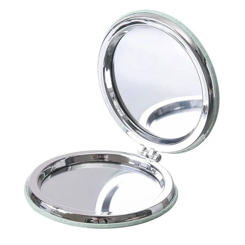 Circular Makeup Mirror Portable Portable Student Pocket Folding Mirror Beauty Makeup Princess Circular