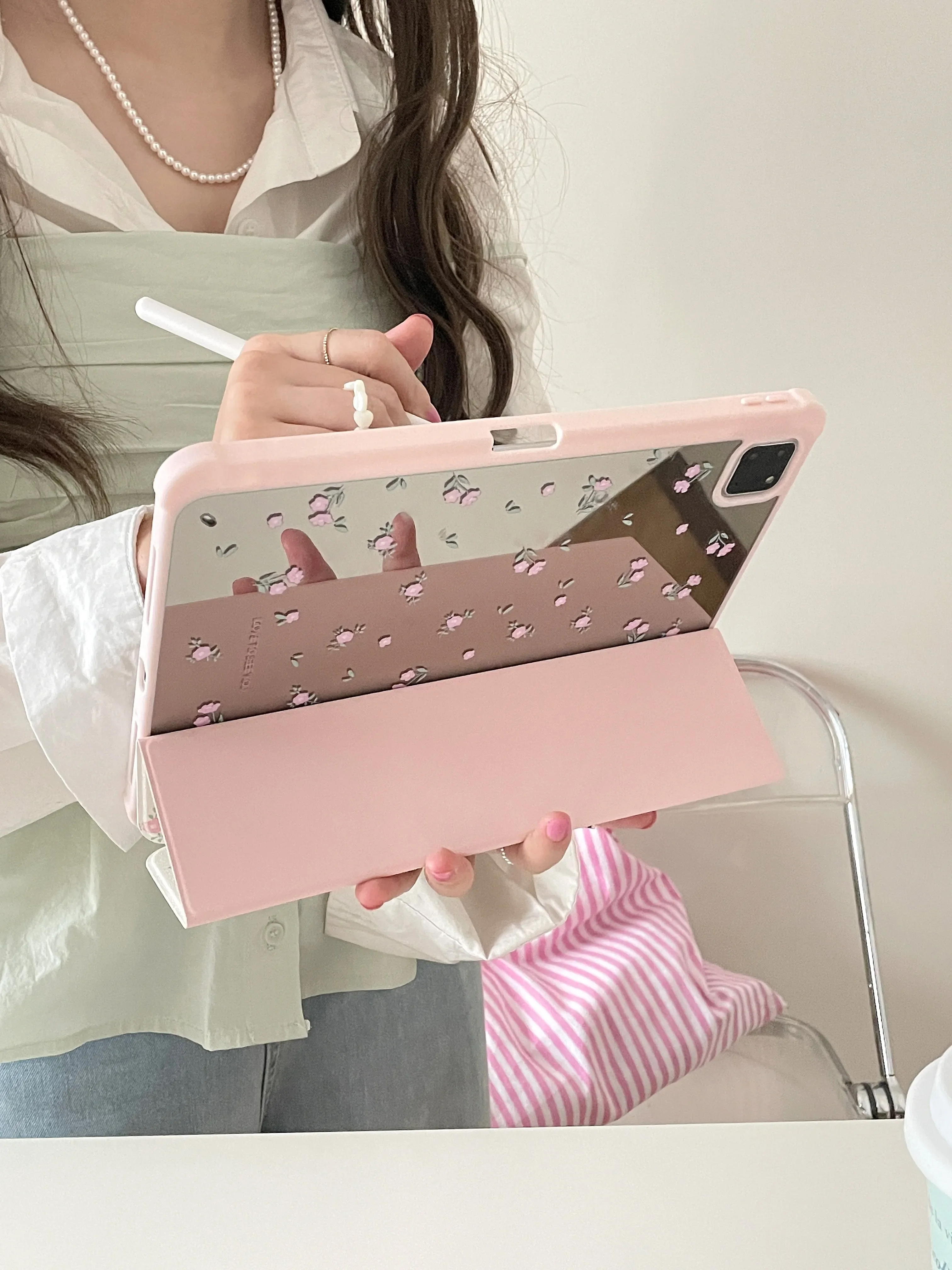 Cute Cartoon Protective Cases para Ipad Pencil Slot Holder Mini Air 10.2 9.7 10.5 11 Pro 12.9 2023 - Imagem 2