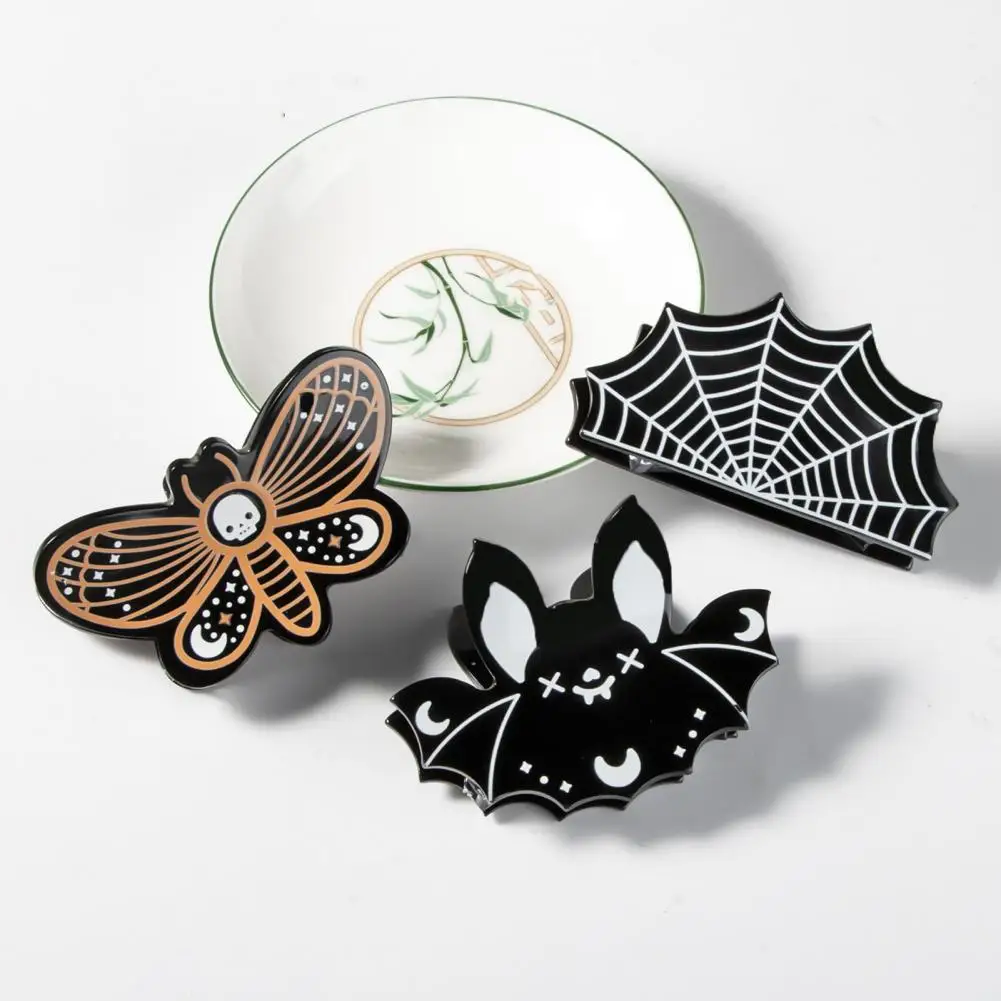 

Halloween Hair Clip Spooky Halloween Hair Grip Bat Shape Claw for Scary Photo Prop Party Headwear Hair Clamp Clip Halloween Claw