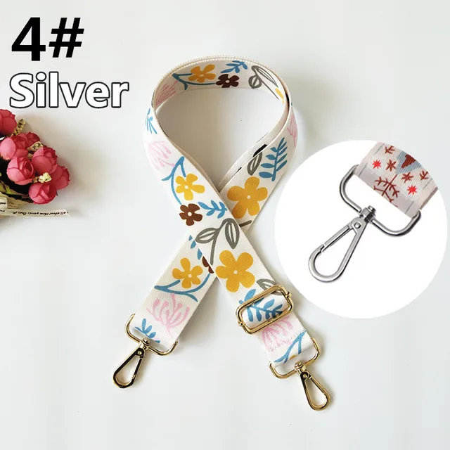 DIY Rainbow Adjustable Bag Strap for Handbag Cross Body Nylon Wide Shoulder Strap Belt Replacement Handles Accessories B-4