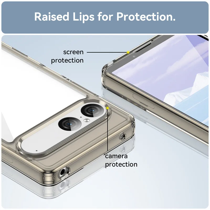 Premium Protective TPU Border & Acrylic Backplane Phone Case