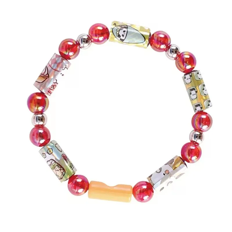 DIY Creative Sticker Bracelet Kit - Bead and Stationery Craft Set