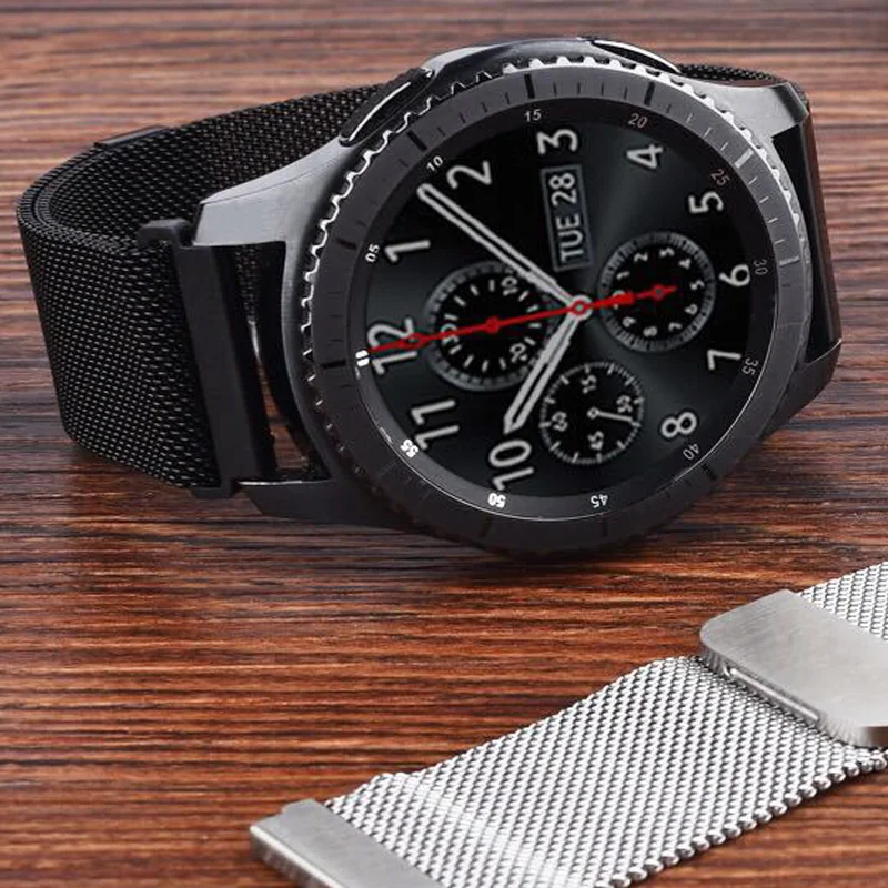 Magnetic Milanese Strap Bracelet for Smartwatches - 20/22mm Adjustable Watch Band