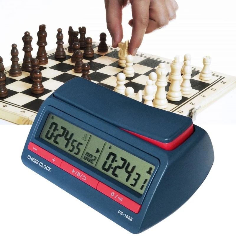 Advanced Chess Clock Professional Chess Digital Timer I-go Count Up Down Alarm Watch Board Game Competition Hour Meter Stopwatch chess timer