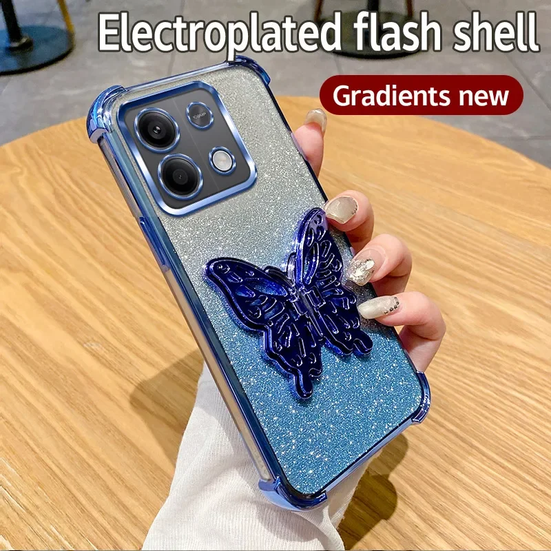 Butterfly Bracket Plating Holder Shockproof Stand Cover