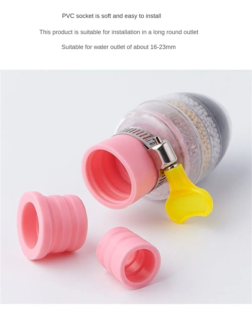 Description Picture 4 of itemShowerheads Faucet Water Filter Household Retractable Rotatable Splash-proof Small Shower Water Filter Ordinary Faucet Universal