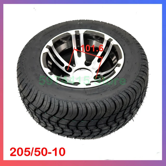 205/50-10 with aluminum alloy wheels for 10 inch Golf Cart Tire - AliExpress
