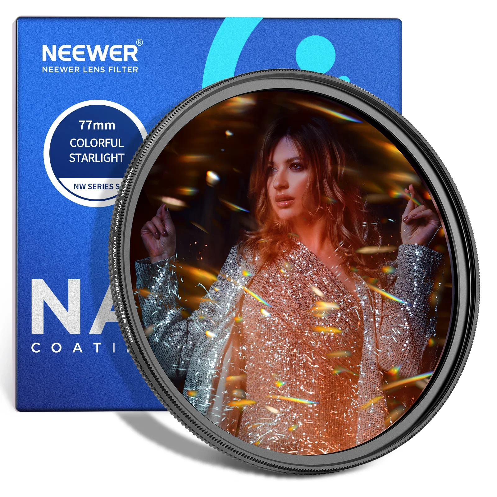 NEEWER Colorful Starlight Brushed Lens Filter