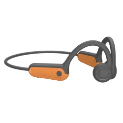 Wireless Open - Ear Bone Conduction Sports Headphones with Microphones and Fast Charging (Orange)