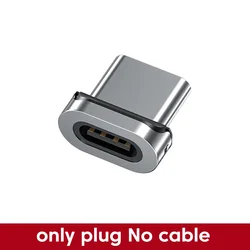 AUFU Universal Magnetic Charging Cable - USB Type C Charger - 1m(3.3ft) (TypeC Plug no Cable)