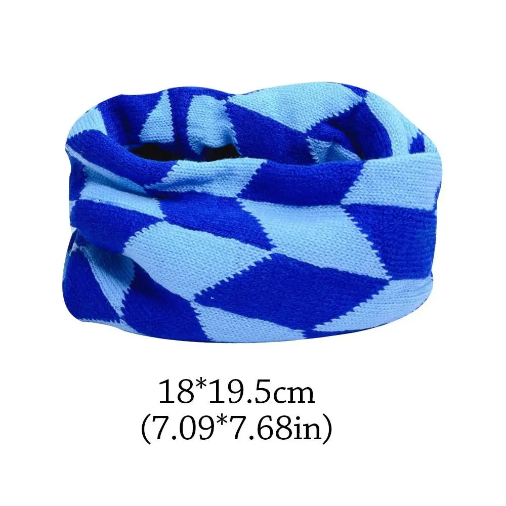 심플하고 따뜻한 어린이 겨울 스카프 두꺼운 방풍 니트 스카프 한국 귀여운 목도리  소년 소녀용