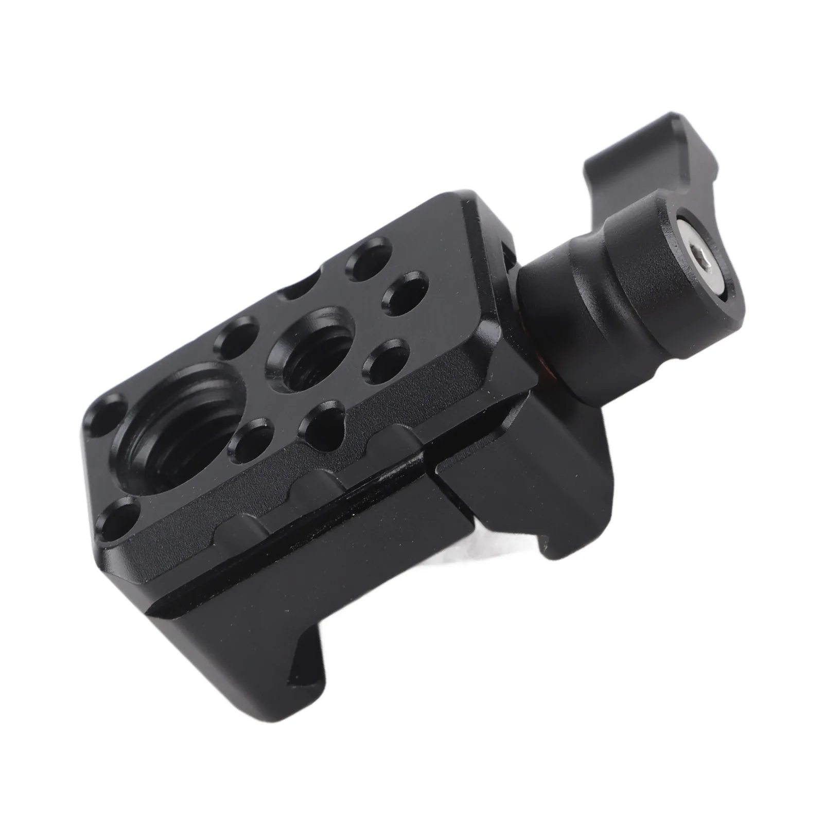 Camera clamp NATO Clamp Quick Release NATO Lock Clamp with 1/4 Inch 3/8 Inch Thread Cold Shoe Mount Camera Cage Expansion Accessories