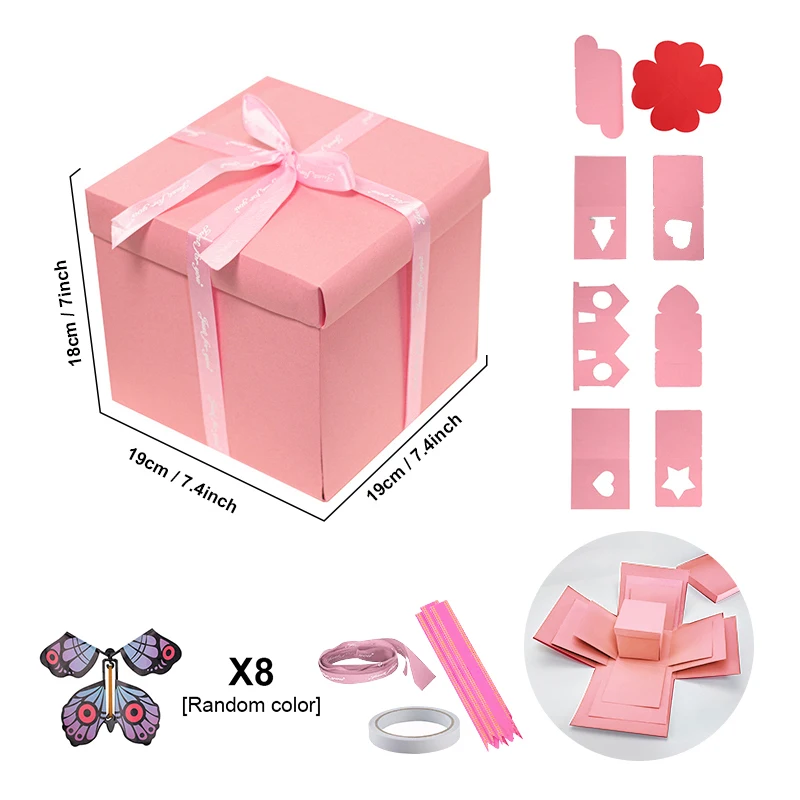 Surprise Explosion Box Butterflies  Explosion Box Flying Butterflies - Box  Gift Toy - Aliexpress