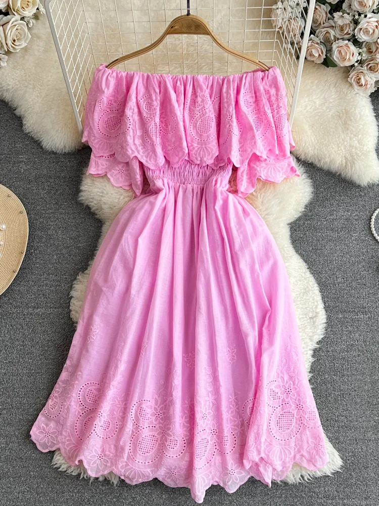 Summer-Women-Sexy-Slash-Neck-Off-Shoulder-Vacation-Beach-Dress-Female ...