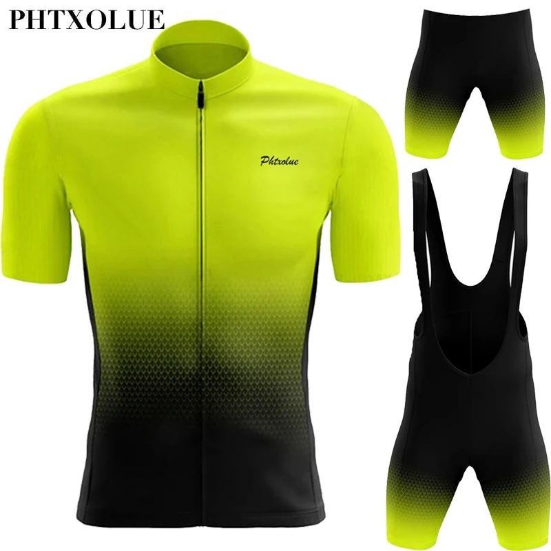 

Phtxolue Pro Cycling Set Men Women Cycling Clothing Breathable Anti-UV Bike Mtb Mountain Bicycle Wear Cycling Jersey Sets Kit