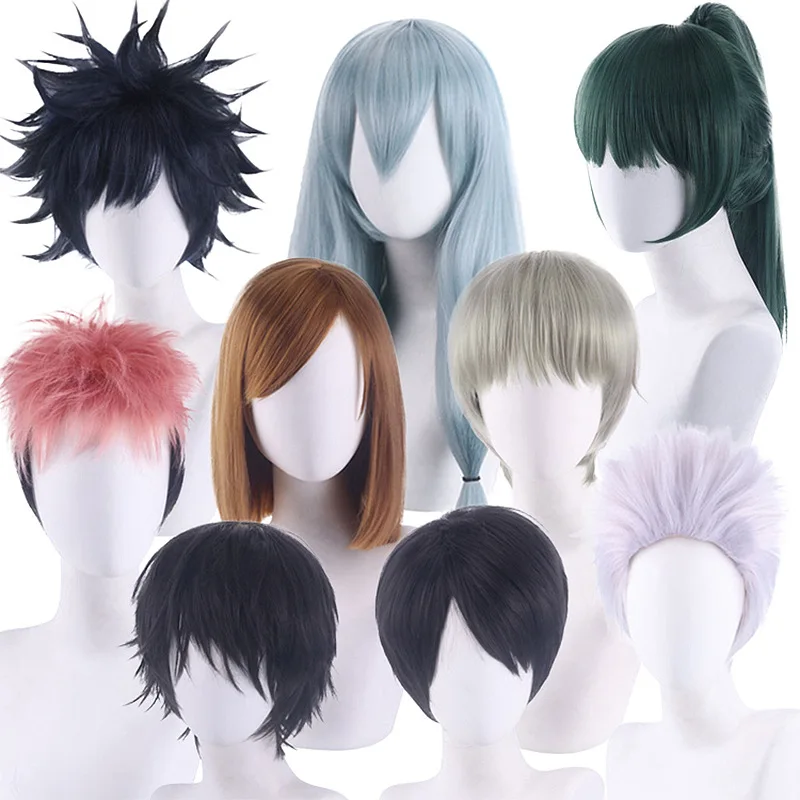 

Jujutsu Kaisen Wig Itadori Yuji Fushiguro Megumi Kugisaki Nobara Gojo Satoru Zenin Maki Inumaki Toge Okkotsu Yuta Wigs Cosplay