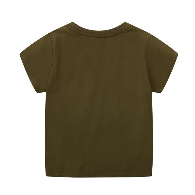 Jumping Meters 2-7T Summer Boys Animals  Tshirts Print Fashion Short Sleeve Kids Tees Tops Baby Clothing 4