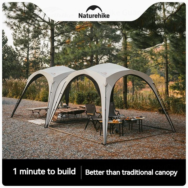 Naturehike Quick Open Dome Tent Accessories Canopy Waterproof Docking Car Tail Tent Outdoor Camping Family Large Sunshade Tarp