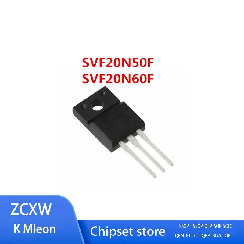 

10PCS/LOT SVF20N50F SVF20N50 or SVF20N60F SVF20N60 TO-220F 20A 500V N-ch MOS