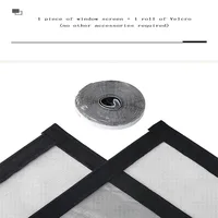 Summer, simple, black, mosquito net with multiple sizes to choose from, adhesive 2cm tape, window screen, curtain mosquito net 6