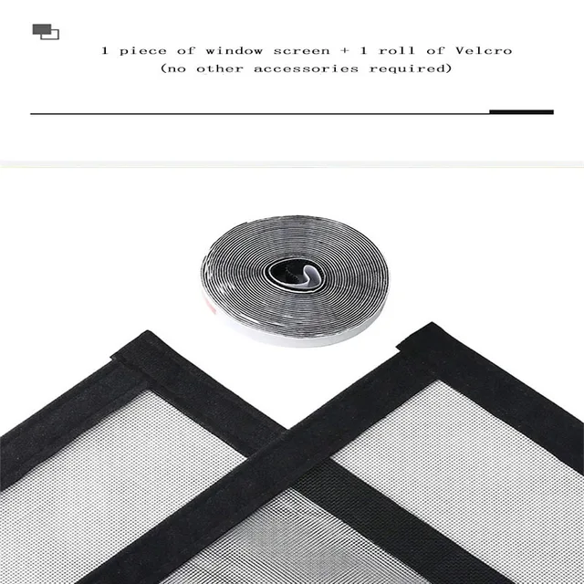 Summer, home use, simple, black mosquito net mesh, multi size screen window, 2cm self-adhesive tape, screen window, curtain mesh 6