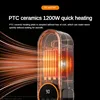 Remote Control Heater 1200W Desk Heater for Room LCD Touch Screen Display Fast Space Heating Two Gears Timeable Electric Heaters 4