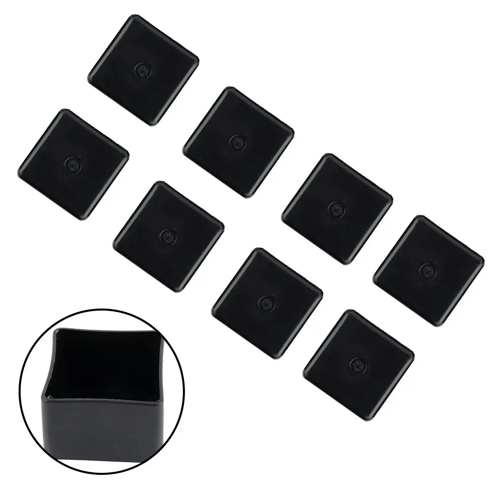 Cover Cap End Cap 8pcs Accessories Annoying Noise Black Finish Parts Photovoltaic System Protection 40 X 40 Mm